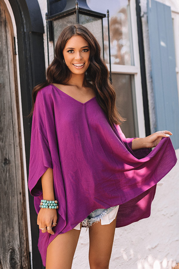 Let's Hang Out Tunic Top in Orchid Image - 2