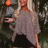 Model Sighing Leopard Shift Top Image - 1