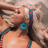 West Palm Beach Earrings In Ocean Blue Image - 1