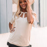 New Wave Shift Top in Beige Image - 1