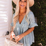 Carolina Cruise Eyelet Babydoll Top in Pear Image - 1