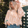 Hint Of Spring Floral Shift Top in Honey Image - 1
