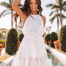 French Fascination Ruffle Dress in White Image - 1