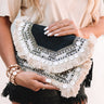 All The Way Embellished Clutch in Black Image - 1