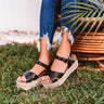 The Joanna Faux Leather Espadrille in Black Image - 1