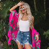 Lovely Day Oversized Overlay in Tropical Print Image - 1