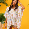 Love In Napa Floral Shift Tunic in Cream Image - 1