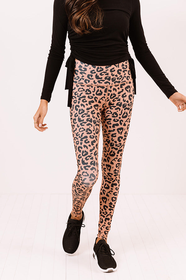 Crushing It High Waist Leopard Active Leggings Image - 5