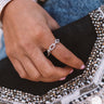 First In Line Link Ring In Silver Image - 1