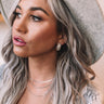 First In Line Hoop Earrings In Silver Image - 1