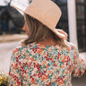 Under The Gazebo Raffia Straw Hat In Ivory Image - 1