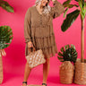 Sweeten The Deal Shift Dress In Mocha Curves Image - 1