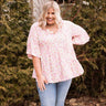 Floral Faith Shift Top In Pink Curves Image - 1