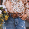 Dune Dreaming Woven Belt in Brown Image - 1