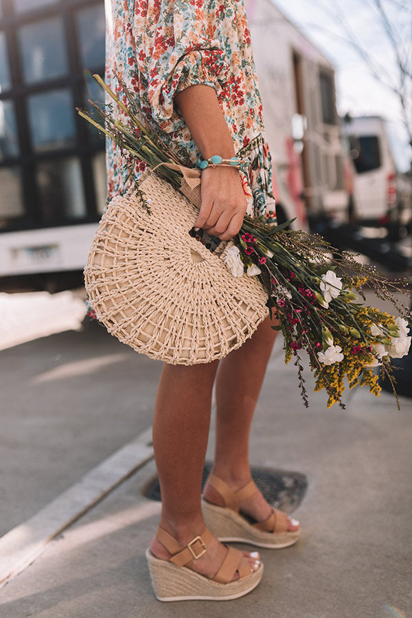 Myrtle Beach Woven Crossbody In Ivory Image - 1