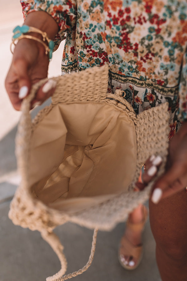 Myrtle Beach Woven Crossbody In Ivory Image - 4