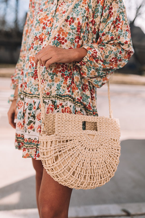 Myrtle Beach Woven Crossbody In Ivory Image - 2
