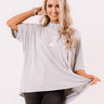 Fond Of Forever Shift Tee In Grey Image - 1