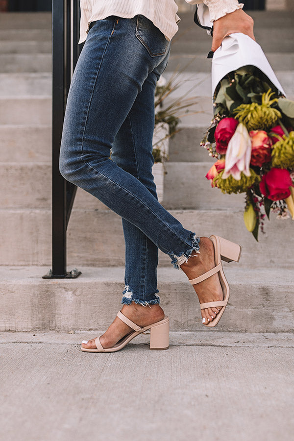 The Rina Faux Leather Block Heel