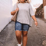 Fond Of Forever Shift Tee In Grey Curves Image - 1