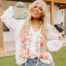 Dune Dreaming Embroidered Top In White Curves Image - 1