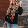 Dune Dreaming Embroidered Top In Black Image - 1