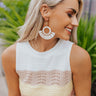 Hooked On A Feeling Earrings In Cream Image - 1