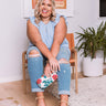 Pretty Shores Shift Top In Sky Blue   Curves Image - 1