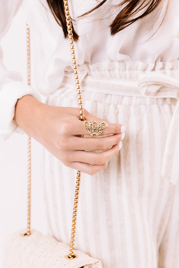 Kendra Scott Natalie Statement Ring in Gold Image - 1