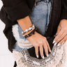 Passion Tea Semi Precious Bracelet Set In Black Image - 1