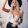 NYC Lights Bodysuit In Taupe Image - 1