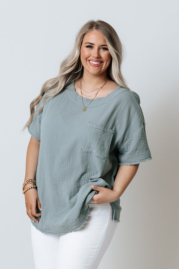 The Duncan Shift Tee In Pear  Curves Image - 1