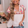Coconut Crushing Embroidered Top Image - 1