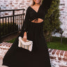 Catalina Kisses Cut Out Maxi In Black Image - 1