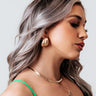 Casual Confidence Hoop Earrings In Gold Image - 1