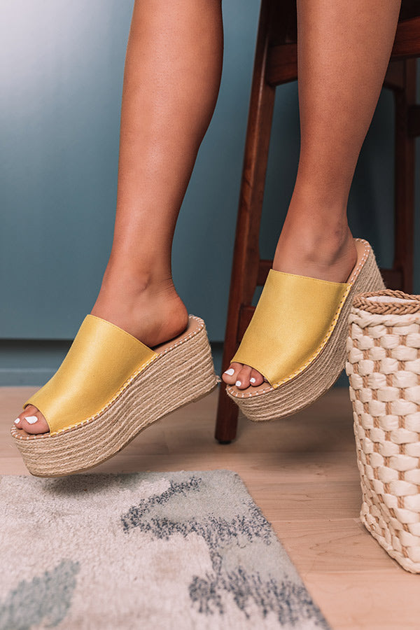 The Cameron Espadrille In Yellow