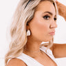 Casual Confidence Hoop Earrings In Silver Image - 1