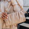 Fashion Times Faux Leather Bag In Iced Latte Image - 1