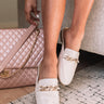 The Sheldon Faux Leather Mule In Stone Image - 1