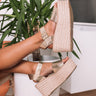 The Larissa Espadrille In Gold Image - 1