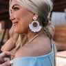 Sweet Taste Beaded Earrings In White Image - 1