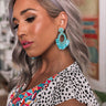Sweet Taste Beaded Earrings In Turquoise Image - 1