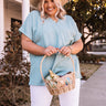 Casual Confidence Shift Top In Ocean Wave Curves Image - 1