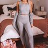 You Glow Girl Ribbed Leggings In Grey Image - 1
