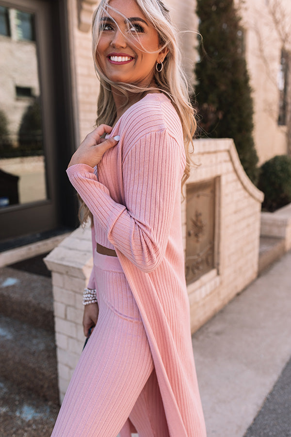 You Glow Girl Cardigan In Pink Image - 2