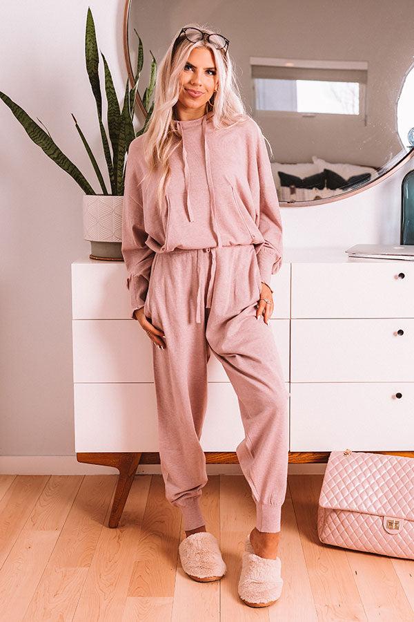 Latte Afternoon Joggers In Pink