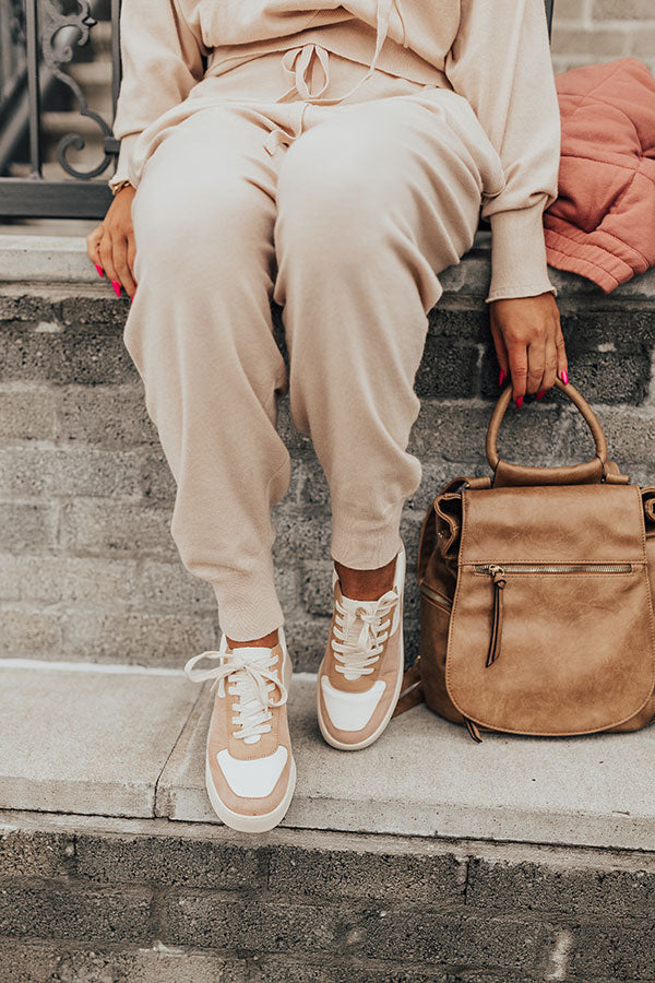 Latte Afternoon Joggers In Beige