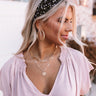 Spring Session Floral Headband In Black Image - 1