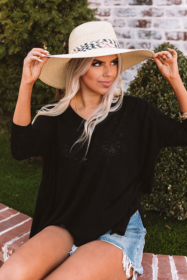Spotted Under The Palms Woven Hat In Ivory