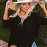 Spotted Under The Palms Woven Hat In Ivory Image - 1